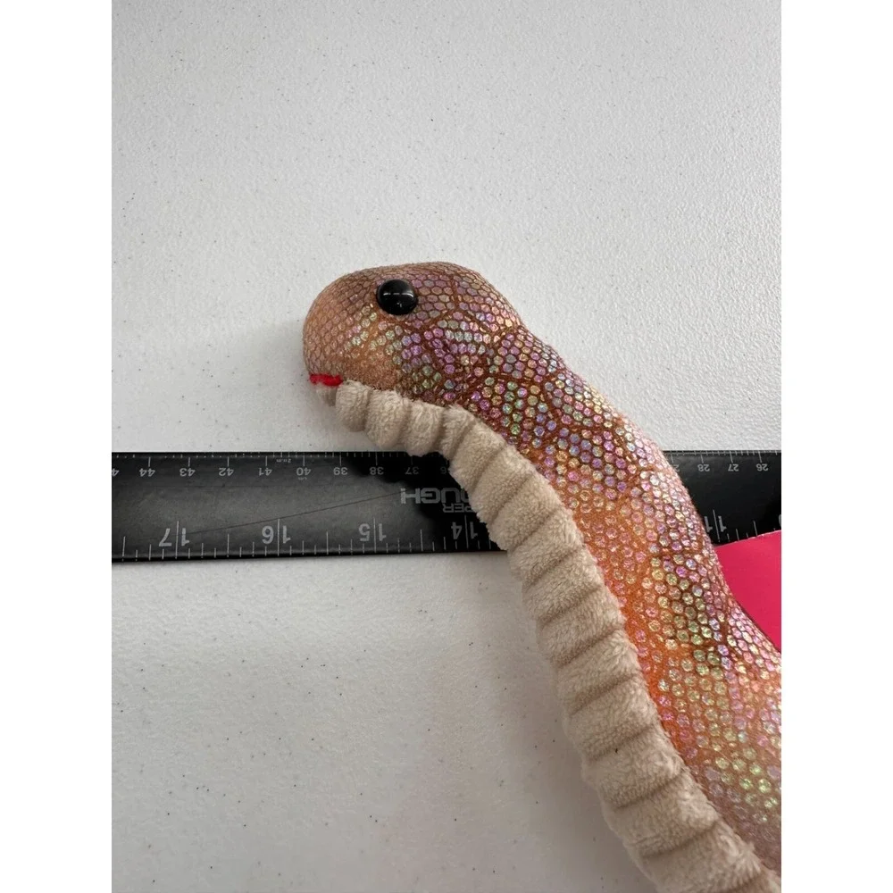 Sparkly Dinosaur Plush Toy Polyester Brown & Pink 15‎ Inches Long For All Ages b